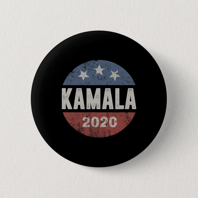 2020 Kamala Harris Vintage Button  (Front)
