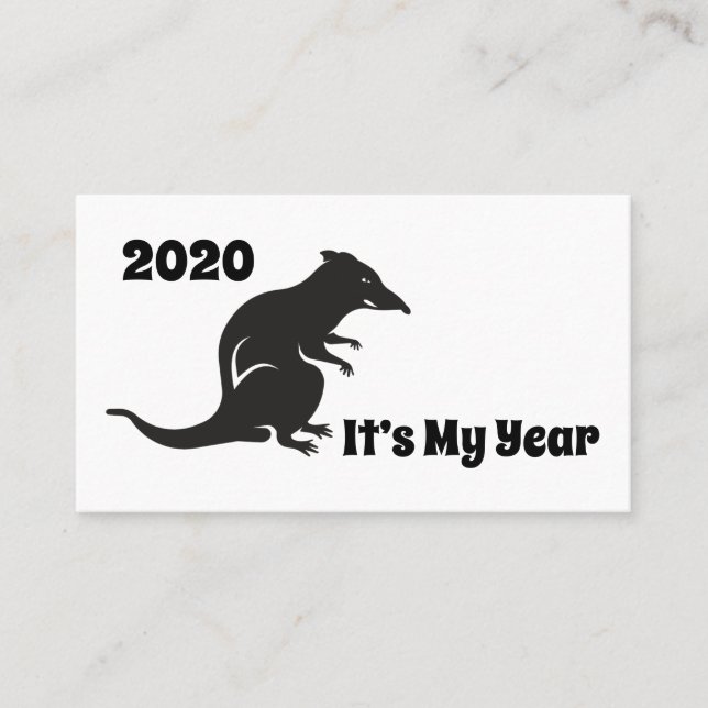 2020 My Rat Year Business Card (Front)