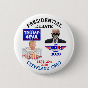 2020 PRESIDENTIAL DEBATE CLEVELAND, OHIO 6 CM ROUND BADGE