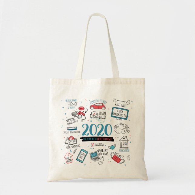 2020 Quarantine Activities Commemorative Keepsake Tote Bag (Front)