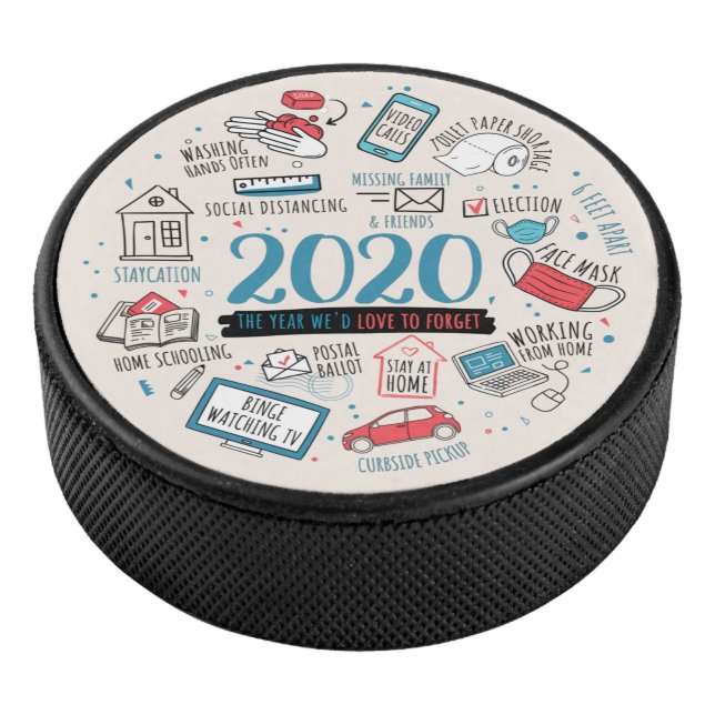 2020 Quarantine Family Activities Commemorative Hockey Puck (3/4)
