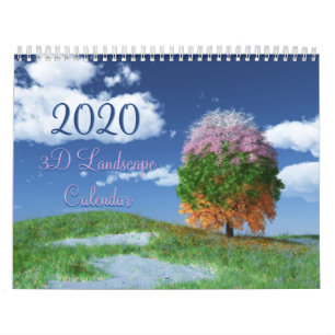 2020 SilverWebForge 3D Landscape Calendar
