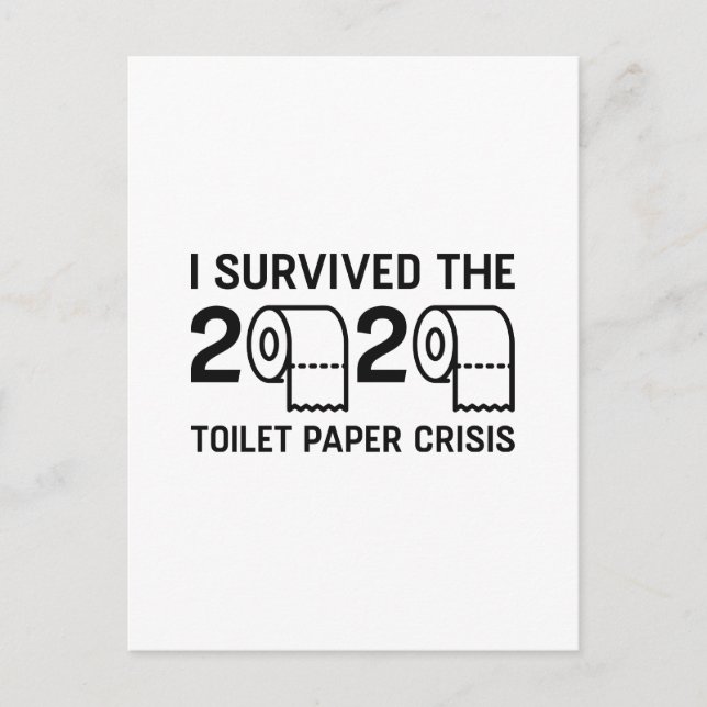 2020 Toilet Paper Crisis Postcard (Front)