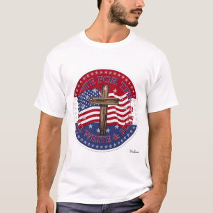 2020 Vote For The Red, White and Blue Cross Flag T-Shirt