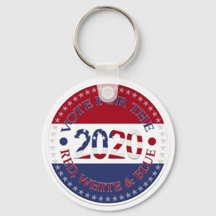 2020 Vote For The Red, White and Blue Key Ring
