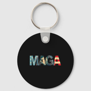 2020 Voted Maga American Flag Retro Vintage Gift Key Ring