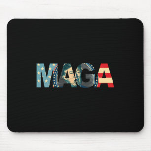 2020 Voted Maga American Flag Retro Vintage Gift Mouse Pad