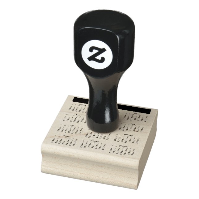 2020 Year Calendar Rubber Stamp (Stamp)
