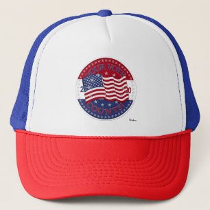 2020 Your Vote Counts American Flag Trucker Hat
