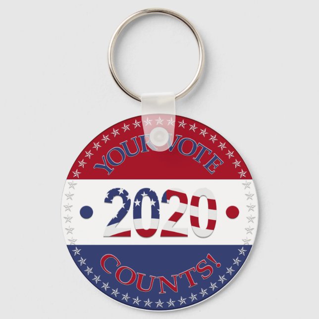 2020 Your Vote Counts Key Ring (Front)