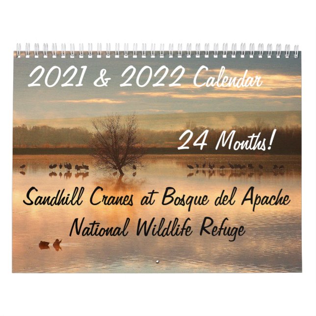2021/2022 Crane Birds Animals Wildlife Refuge Calendar (Cover)