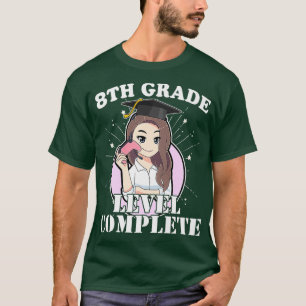 2021 8th Grade Graduation Girl Loves Anime Cute T-Shirt