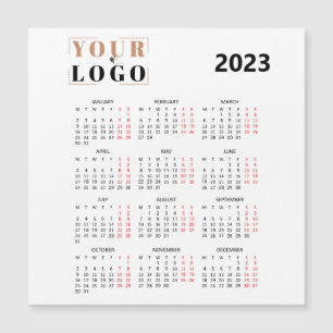 2021 Add your Logo Square Business Magnet Calendar
