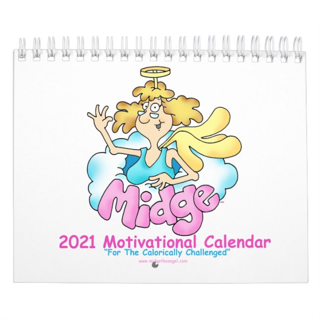 2021 Angel Midge - Diet Funny Cartoon Weight Loss Calendar (Cover)