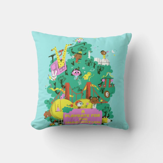 2021 BAICFF FESTIVAL POSTER  THROW PILLOW (Front)