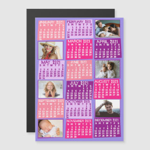 2021 Calendar (See Description for New Version) Magnetic Invitation