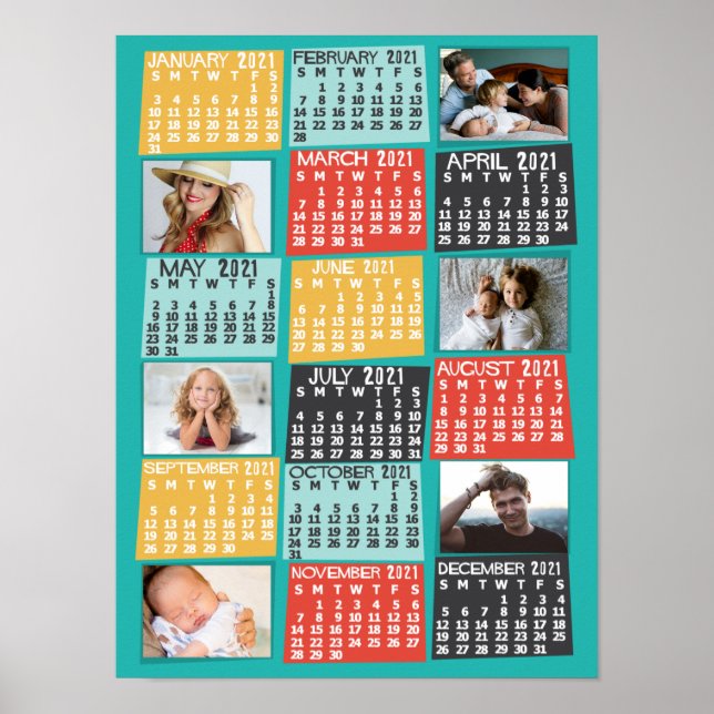 2021 Calendar (See Description for New Version) Poster (Front)