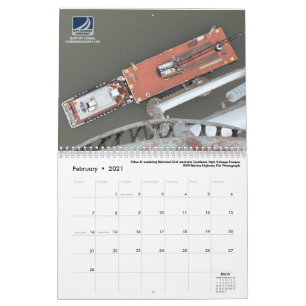 2021 Calendar  - Tugboats at Work