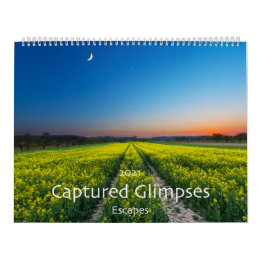 2021 Captured Glimpses Scenic Wall Calendar
