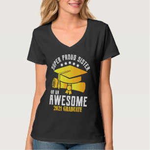 2021 College High School Graduation Her Him Proud  T-Shirt