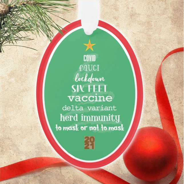 2021 Covid Commemorative Green Christmas Ornament (Creator Uploaded)