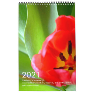 2021 Flowers Close-Up Calendar
