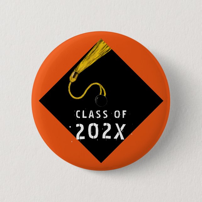 2021 graduation keepsake 6 cm round badge (Front)