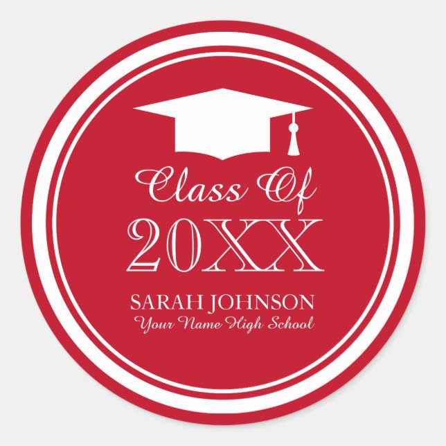 2021 Graduation stickers | Custom graduate seals (Front)