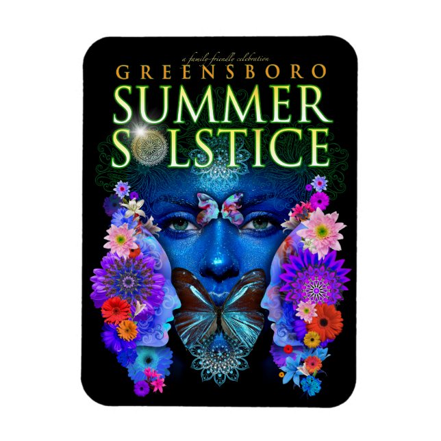 2021 Greensboro Summer Solstice Festival Keepsake Magnet (Vertical)