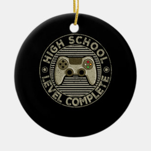 2021 High School Graduation Gamer Graduation Gifts Ceramic Tree Decoration