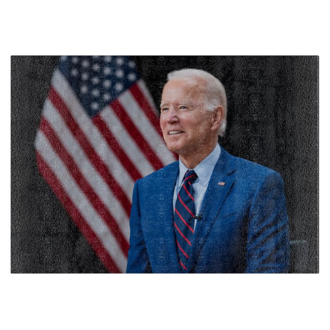 2021 Joe Biden US President Portrait Cutting Board (Front)