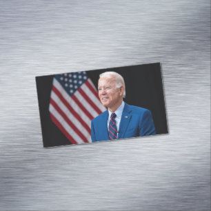 2021 Joe Biden US President Portrait Magnetic Business Card
