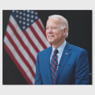 2021 Joe Biden US President Portrait Wrapping Paper