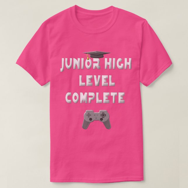 2021 Junior High School Level Complete Graduation T-Shirt (Design Front)