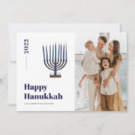 2021 Minimalist Menorah Candle Hanukkah Photo Holiday Card<br><div class="desc">© Gorjo Designs. Made for you via the Zazzle platform.

// Need help customising your design? Got other ideas? Feel free to contact me (Zoe) directly via the contact button below.</div>