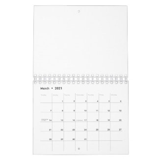 2021 Monthly Calendar