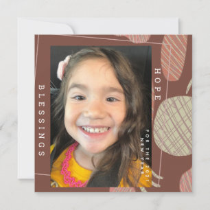 2021 New Years Hand Drawn Organic Shapes Card