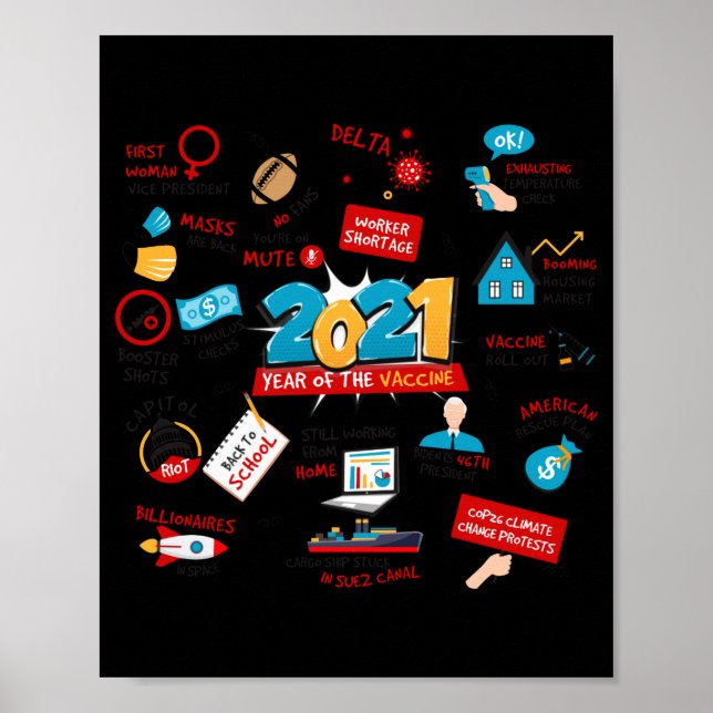 2021 Pandemic Vaccines Commemorative Christmas T S Poster (Front)