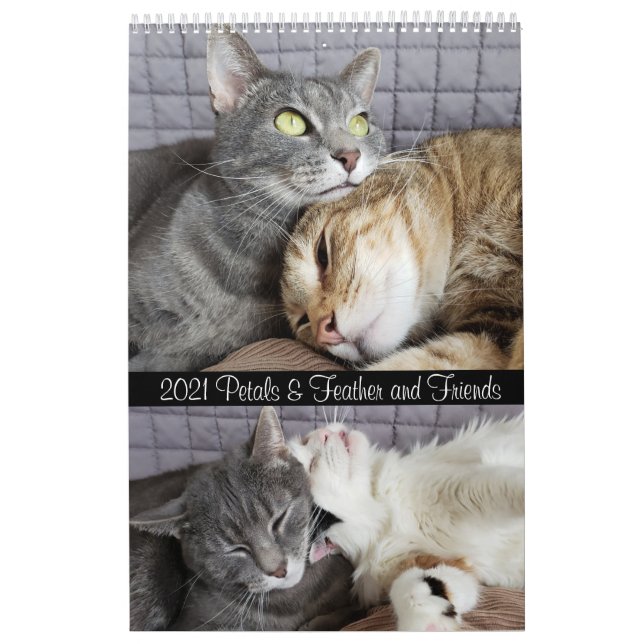 2021 Petals Feather & Friends Calendar (Cover)