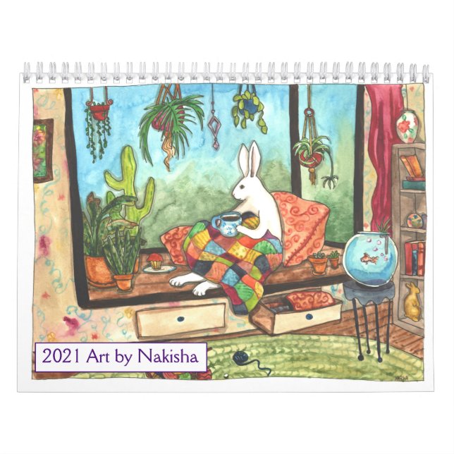 2021 Rabbit Art Calendar (Cover)