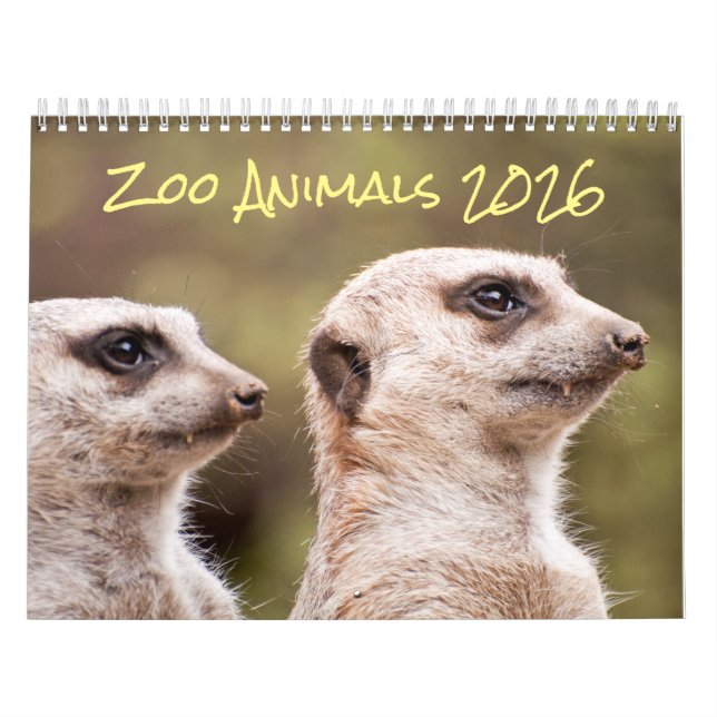 2021 Safari Zoo Animals Photography Calendar (Cover)