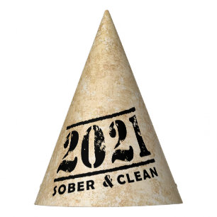 2021 Sober & Clean Celebrates Recovery Sobriety Party Hat