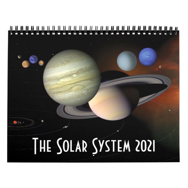 2021 Solar System Space Astronomy Planets Calendar (Cover)