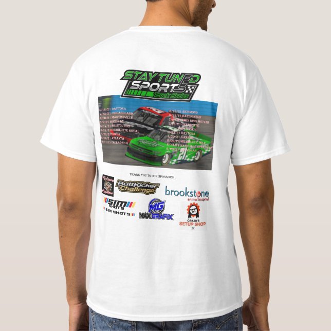 2021 Stay Tuned Sports Truck Series T-shirt (Back)
