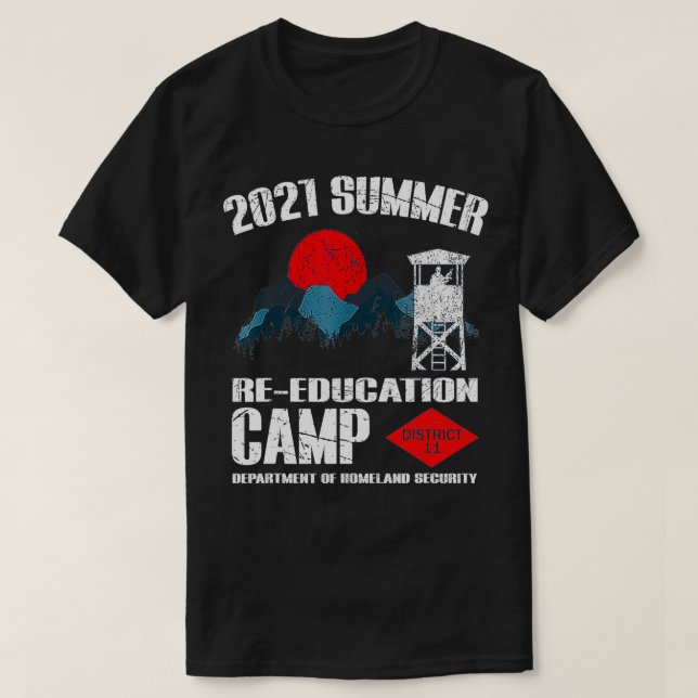 2021 Summer Reeducation Camp Military Reeducate Fu T-Shirt (Design Front)