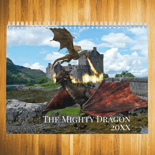 2021 The Mighty Dragon Any Year Fantasy Calendar