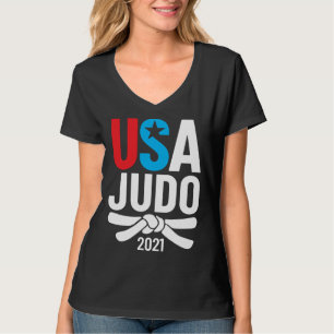 2021 USA Judo Player Apparel American  for US Judo T-Shirt
