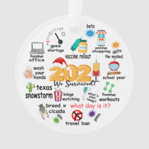 2021 We Survived Funny Decoration Keepsake