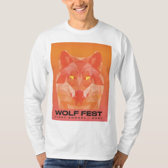 2021 Wolf Fest Long T-Shirt - logo on front (Front)