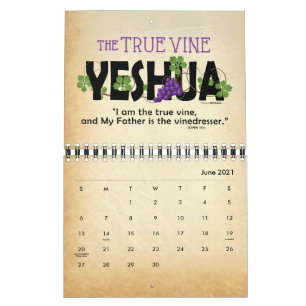 2021 YESHUA Jesus Jewish Name Christian Messiah Calendar